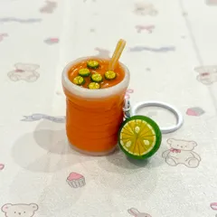 Móc khoá Trà tắc mini dễ thương  - Ẩm thực Việt Nam