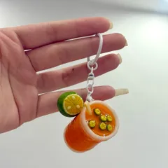 Móc khoá Trà tắc mini dễ thương  - Ẩm thực Việt Nam