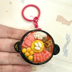 Móc khoá - Nam châm món Lẩu quân đội Budae Jijigae - món ăn Hàn Quốc