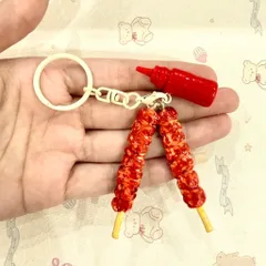 Móc khoá món Thịt xiên nướng và Tương ớt
