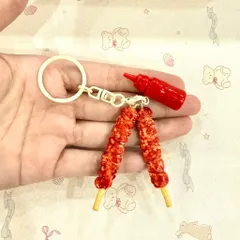 Móc khoá món Thịt xiên nướng và Tương ớt