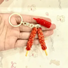 Móc khoá món Thịt xiên nướng và Tương ớt