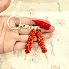 Móc khoá món Thịt xiên nướng và Tương ớt