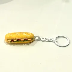 Nam châm - Móc khoá Bánh mì size nhỏ dễ thương
