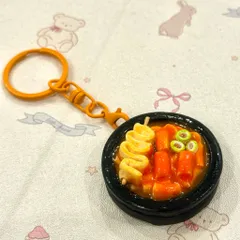 Móc khoá - Nam châm món Bánh gạo cay - Tokbokki - món ăn Hàn Quốc