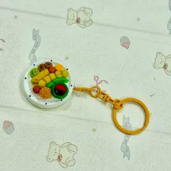 Móc khoá - Nam châm Cá viên chiên - món ăn Việt Nam