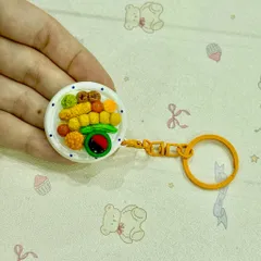 Móc khoá - Nam châm Cá viên chiên - món ăn Việt Nam