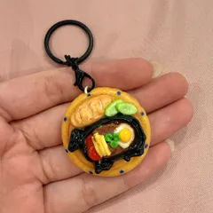 Móc khoá món Bò né - món ăn Việt Nam