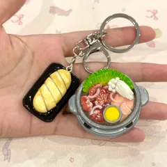 Móc khoá Set bò nầm nướng - Bánh mì bơ phố cổ Hà Nội