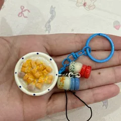 Nam châm - Móc khoá Cháo sườn quẩy ruốc phố cổ - món ăn Việt Nam