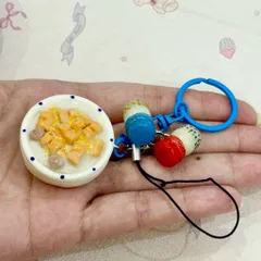 Nam châm - Móc khoá Cháo sườn quẩy ruốc phố cổ - món ăn Việt Nam