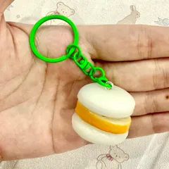 Móc khoá Bánh dày kẹp chả - món ăn Việt Nam