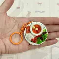 Móc khoá - Nam châm Bún chả Hà Nội - món ăn Việt Nam