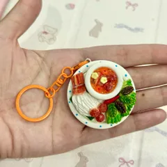 Móc khoá - Nam châm Bún chả Hà Nội - món ăn Việt Nam