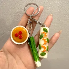 Móc khoá hình Gỏi cuốn - món ăn Việt Nam