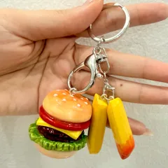 Móc khoá Hamburger và Khoai tây chiên