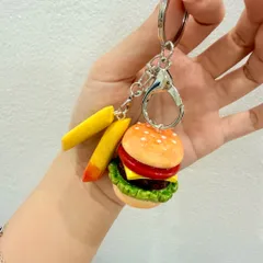 Móc khoá Hamburger và Khoai tây chiên