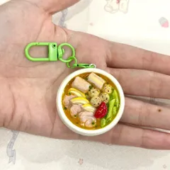 Móc khóa món Bún dọc mùng - Bún bung