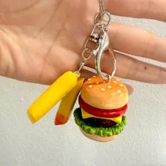 Móc khoá Hamburger và Khoai tây chiên
