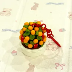 Móc khoá - Mô hình Chậu quất Tết - Vietnamese Tet - Kumquat Tree
