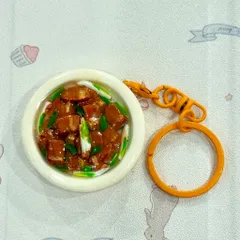 Móc khoá - Nam châm món Thịt rang cháy cạnh - Mâm cơm Việt
