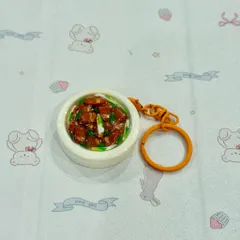 Móc khoá - Nam châm món Thịt rang cháy cạnh - Mâm cơm Việt