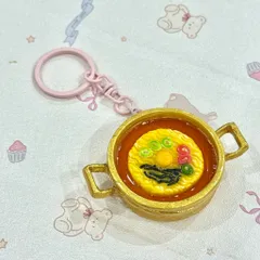 Nam châm - Móc khoá Nồi mì ramen Hàn Quốc