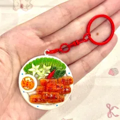 Móc khoá món Chả tôm Thanh Hoá - món ăn Việt Nam