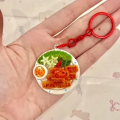 Móc khoá món Chả tôm Thanh Hoá - món ăn Việt Nam