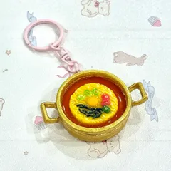 Nam châm - Móc khoá Nồi mì ramen Hàn Quốc