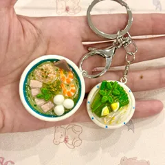 Móc khoá món Hủ tiếu - món ăn Việt Nam