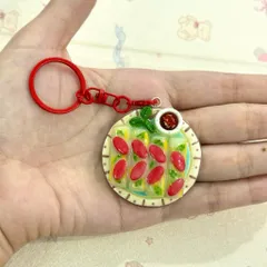 Móc khoá món Bò bía kiểu Nam - món ăn Việt Nam