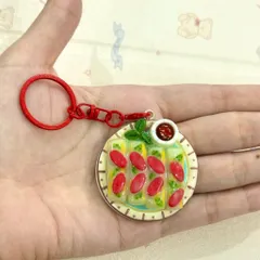 Móc khoá món Bò bía kiểu Nam - món ăn Việt Nam