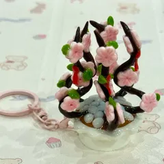 Móc khoá - Mô hình Hoa Tết - Vietnamese Tet