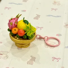 Móc khoá - Mô hình Mâm ngũ quả - Tet holiday