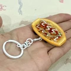 Móc khoá lưu niệm Takoyaki phong cách Nhật Bản