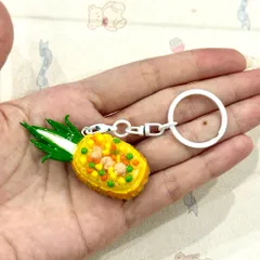Móc khoá món Cơm chiên quả dứa - món ăn Thái Lan