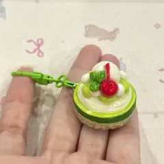 Móc khoá Bingsu Dưa lưới kem tươi