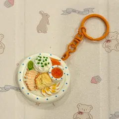 Móc khoá - Nam châm Cơm tấm Long Xuyên - món ăn Việt Nam