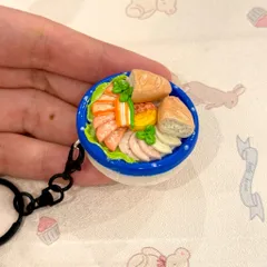 Móc khoá món Bánh mì Sài Gòn - món ăn Việt Nam