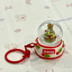 Móc khoá - Nam châm Quả cầu tuyết giáng sinh Merry Christmas