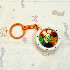 Móc khoá - Nam châm món Bún riêu kiểu Nam - món ăn Việt Nam