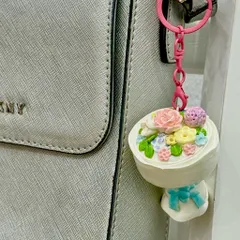 Nam châm - Móc khoá Bó hoa phong cách aesthetic - màu hoa pastel