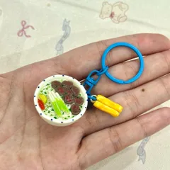 Móc khoá Phở bò và Quẩy - món ăn Việt Nam