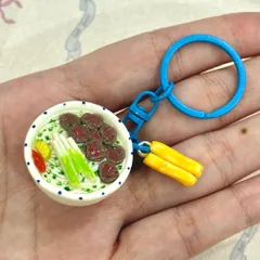 Móc khoá Phở bò và Quẩy - món ăn Việt Nam