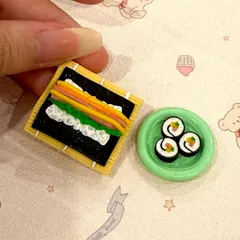 Mô hình set làm cơm cuộn nhà búp bê kimbap Hàn Quốc