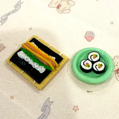 Mô hình set làm cơm cuộn nhà búp bê kimbap Hàn Quốc