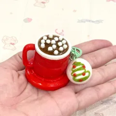 Móc khoá Ly cacao nóng và Chocobomb cho giáng sinh - Merry Christmas