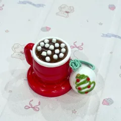 Móc khoá Ly cacao nóng và Chocobomb cho giáng sinh - Merry Christmas