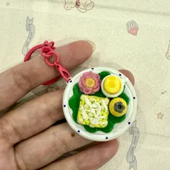 Nam châm - Móc khoá Mùa thu Hà Nội - Xôi cốm và cafe trứng